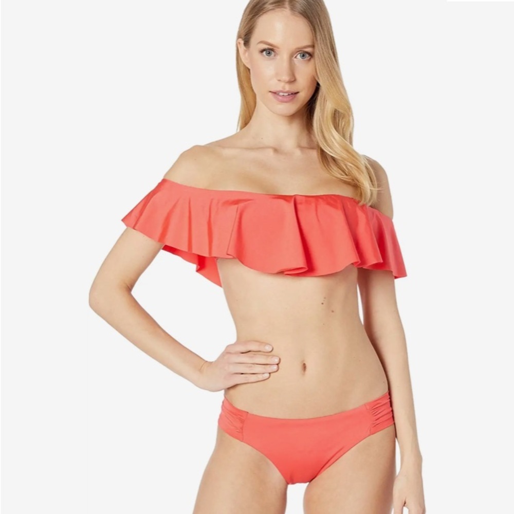 Trina Indo solids off-the shoulder bandeau